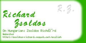 richard zsoldos business card